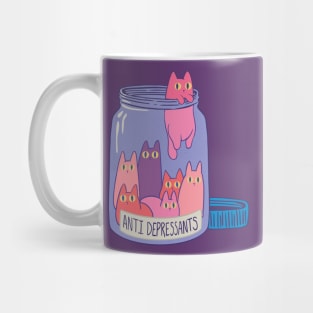 Cats Antidepressants Furry Love in a Bottle - Get Yours And Smile Today Mug